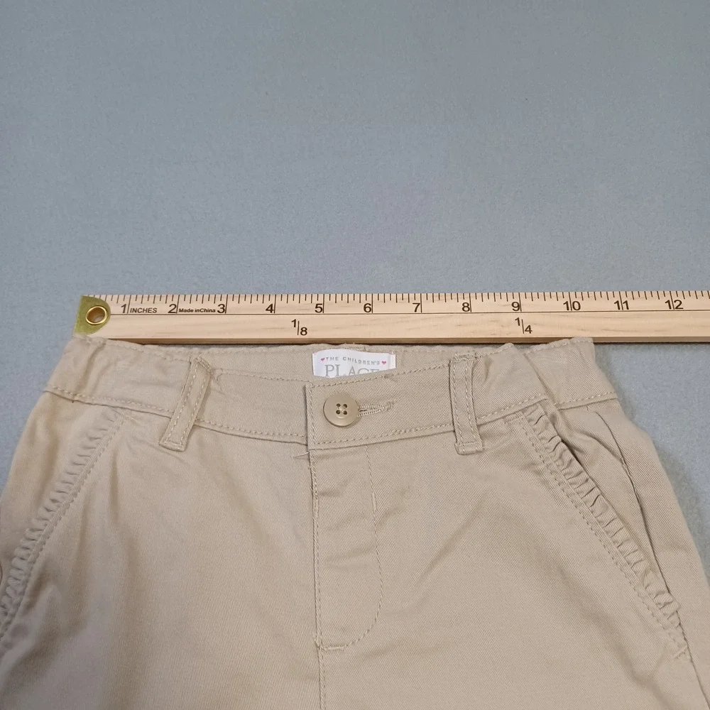 The Childrens‎ Place Boys Khaki Chino Pants Tan School Uniform Size 5T Stretch